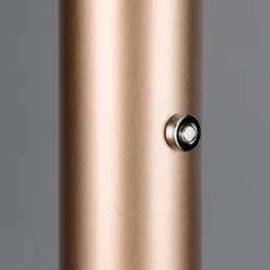 LED-gulvlampe Celeste hvid/brun 160 cm glas/metal Touchdim