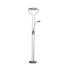 LED-gulvlampe Davos, sandgrå, højde 180 cm, 2 lyskilder, CCT