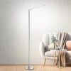 LED-gulvlampe Dawda med lysdæmper, stål
