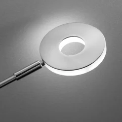 LED-gulvlampe Dent, CCT, to lys, nikkel