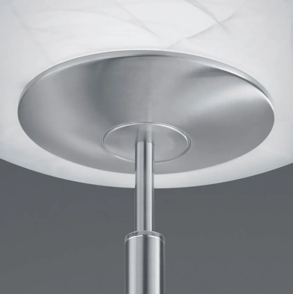 LED-gulvlampe Findus, 2 lyskilder, nikkel