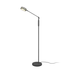 LED-gulvlampe Franklin, sensordæmper, antracit