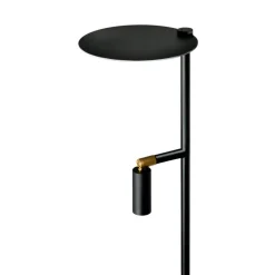LED-gulvlampe Kelly Spot justerbar sort/guld
