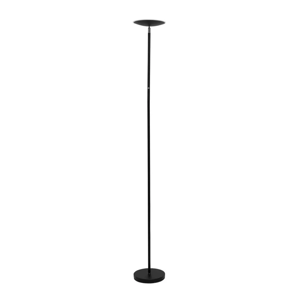 LED-gulvlampe MAULsphere, sort, højde 183 cm