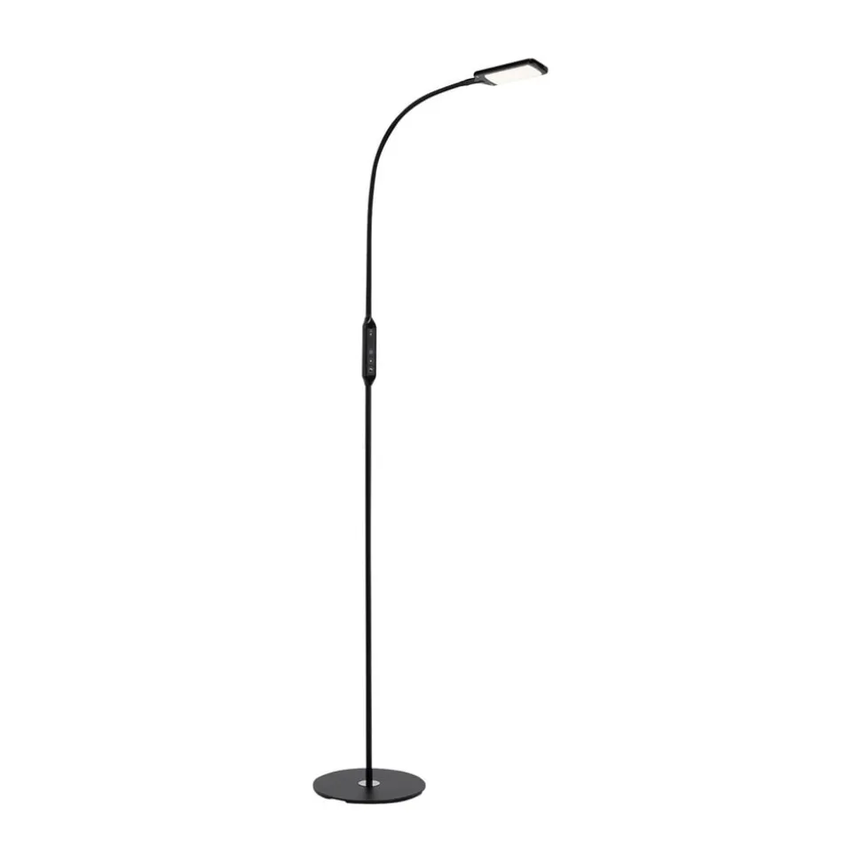 LED-gulvlampe Office Remote, sort, dæmpbar, CCT