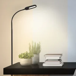 LED-gulvlampe Office Step, dæmpbar, sort