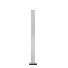 LED-gulvlampe PURE Lines, sølv, fjernbetjening, 140 cm