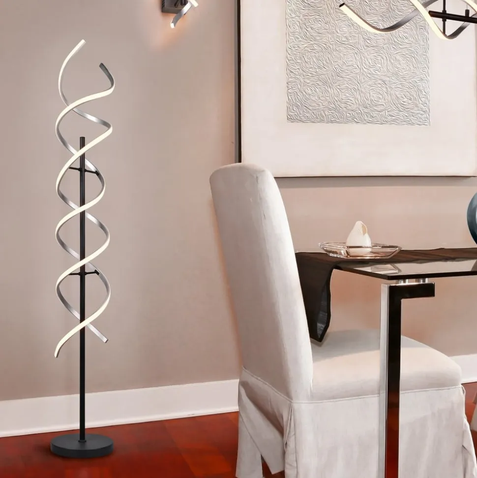 LED-gulvlampe Sequence, dæmpbar, CCT, aluminium