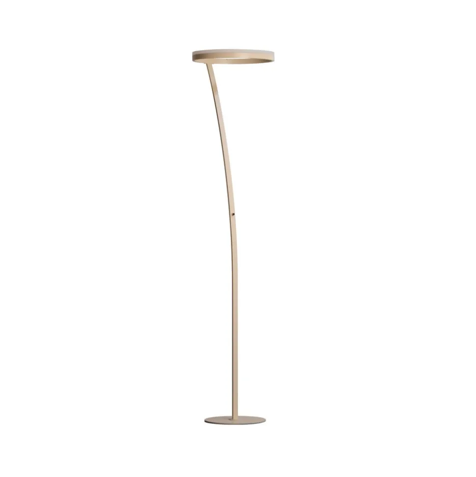 LED-gulvlampe Sirko, sandfarvet, højde 177 cm, metal, CCT