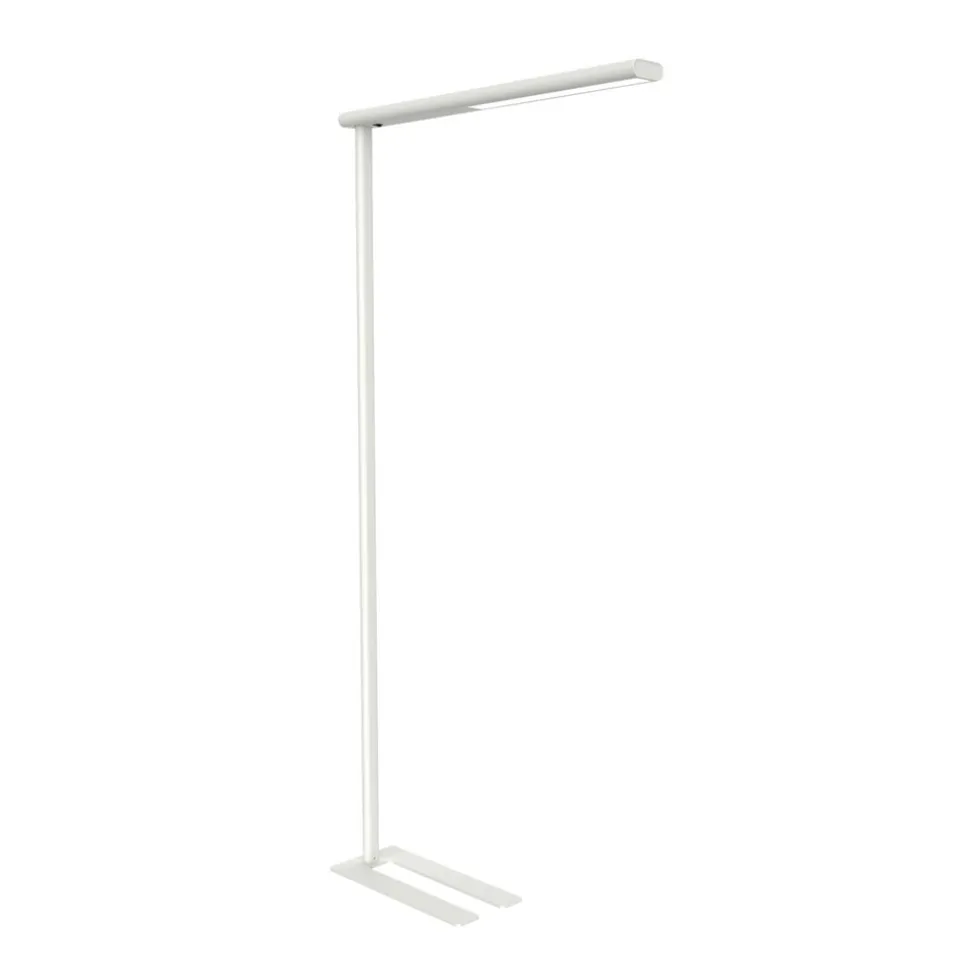 LED-gulvlampe til kontor MAULjet, hvid, højde 195 cm