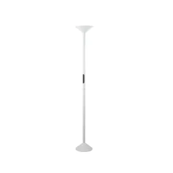 LED-gulvlampe Tratto, hvid, metal, CCT, dæmpbar
