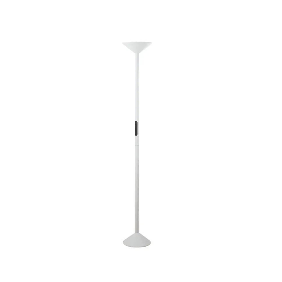 LED-gulvlampe Tratto, hvid, metal, CCT, dæmpbar