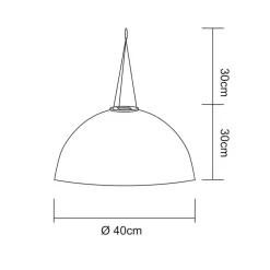 LED-hængelampe 33982, hvid, hør, plast
