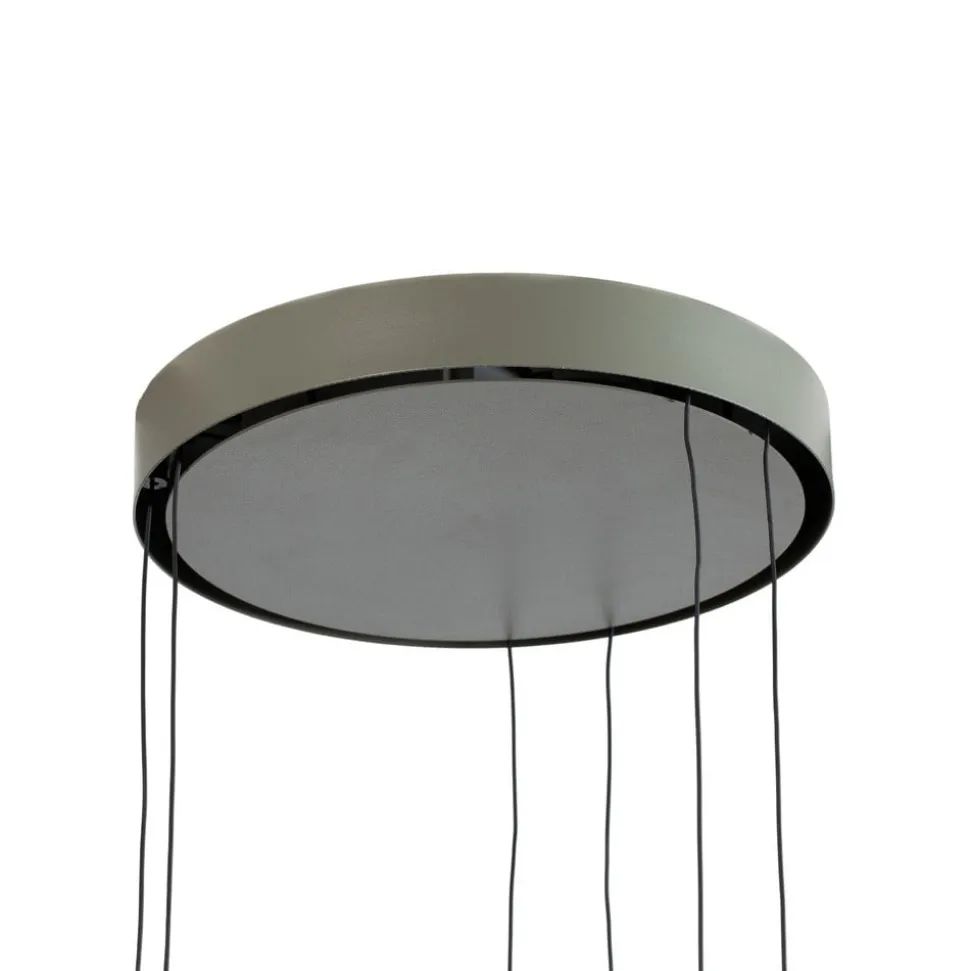 LED-hængelampe CIRCOLO, olivgrøn, Ø 30/45/60 cm, 3 lyskilder