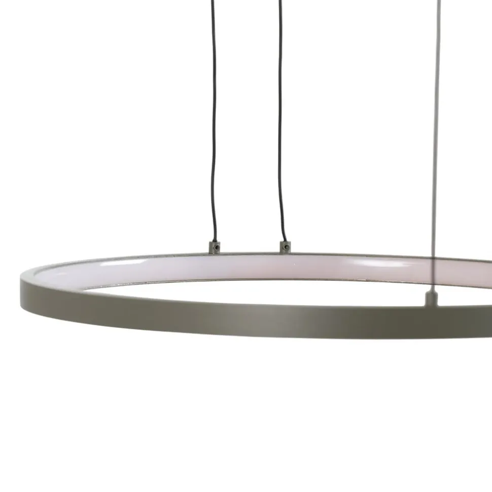 LED-hængelampe CIRCOLO, olivgrøn, Ø 30/45/60 cm, 3 lyskilder