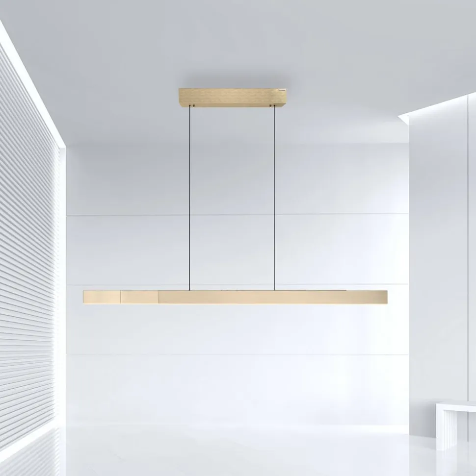 LED-hængelampe PURE Moto-Rise, imperial gold, aluminium, CCT