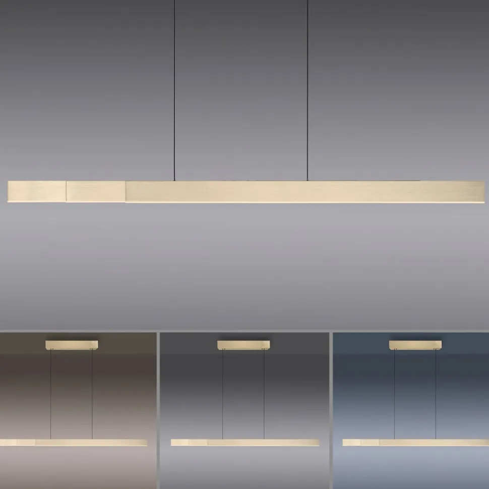 LED-hængelampe PURE Moto-Rise, imperial gold, aluminium, CCT