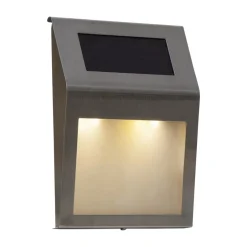 LED-husnummerlampe med solcelle Wally