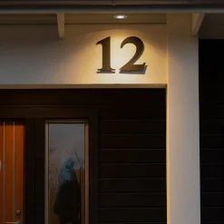 LED-indbygningslampe 7875 til udendørs loft, hvid