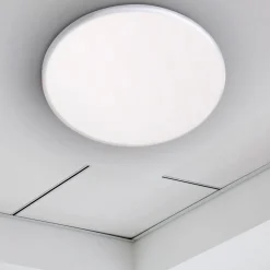 LED-indbygningslampe Suma, Ø 21,5 cm, hvid, dæmpbar, IP44