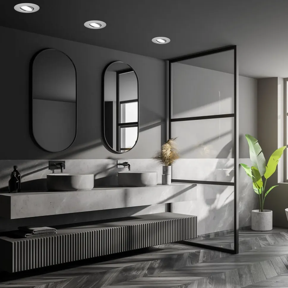LED-indbygningsspot 7597 3 IP65 4.000 K krom mat