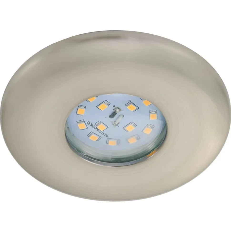 LED-indbygningsspot Attach One, mat nikkel, IP65