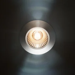 LED-indbygningsspot Diled, Ø 6,7 cm, Dim-To-Warm, stål