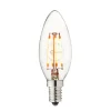 LED-kertepære, E14, 3,5 W, 2.200 K, glødetråd, dæmpbar