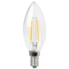 LED-kertepære E14 3W glødetråd klar, varmhvid