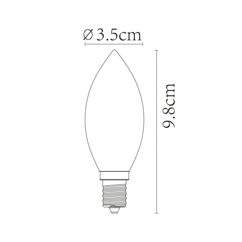 LED-kertepære E14 3W 2.200K dæmpbar