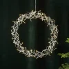 LED-krans Curly, varmhvid, Ø 50 cm