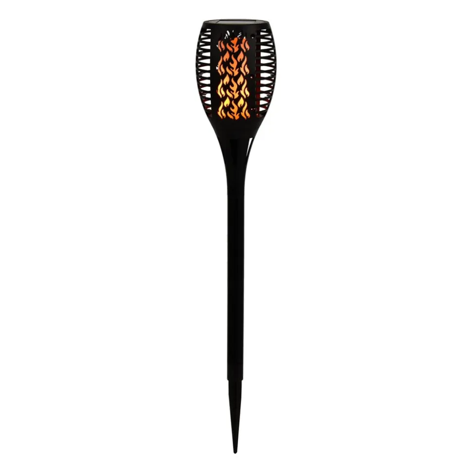 LED-lampe med jordspyd 33077 Lommelygte, sort, plast