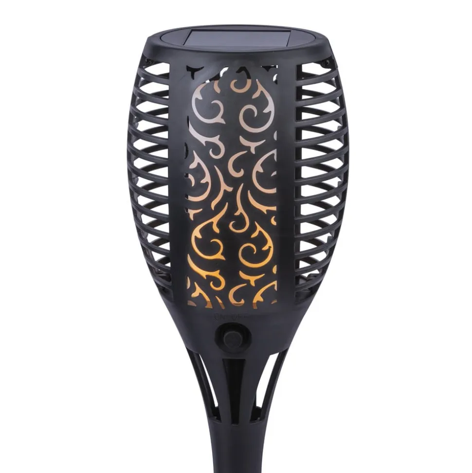LED-lampe med jordspyd 33077 Lommelygte, sort, plast