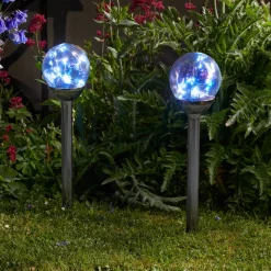 LED-lampe med jordspyd Firefly Opal, 4 stk. sæt, IP44