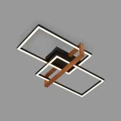 LED-loftlampe 3775015 2 lyskilder med træ