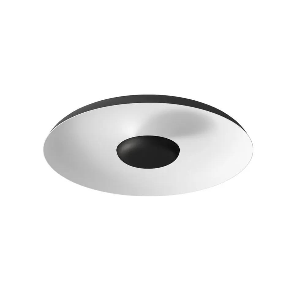 LED-loftlampe Basin_P, sort, metal, Ø 48 cm