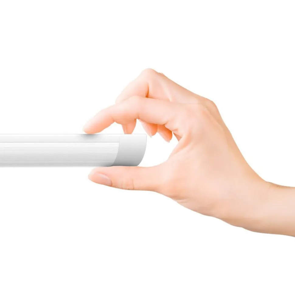 LED-loftlampe Batten, længde 60 cm, aluminium, hvid, 4.000 K