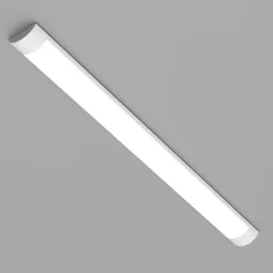 LED-loftlampe Batten, længde 90 cm, aluminium, hvid, 4.000 K