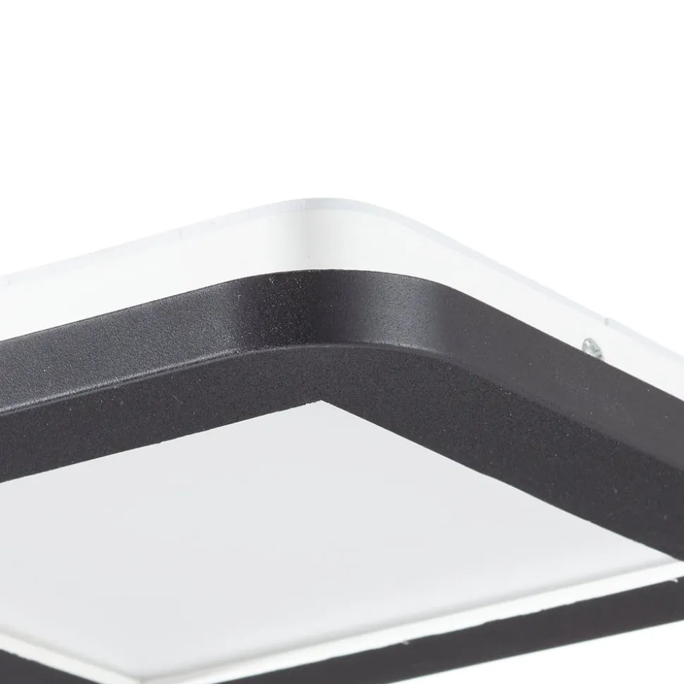 LED-loftlampe Camillus, kvadratisk, 17 cm