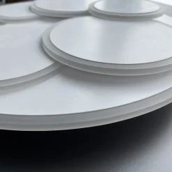 LED-loftlampe Dots, hvid, Ø 50 cm, metal/akryl, CCT