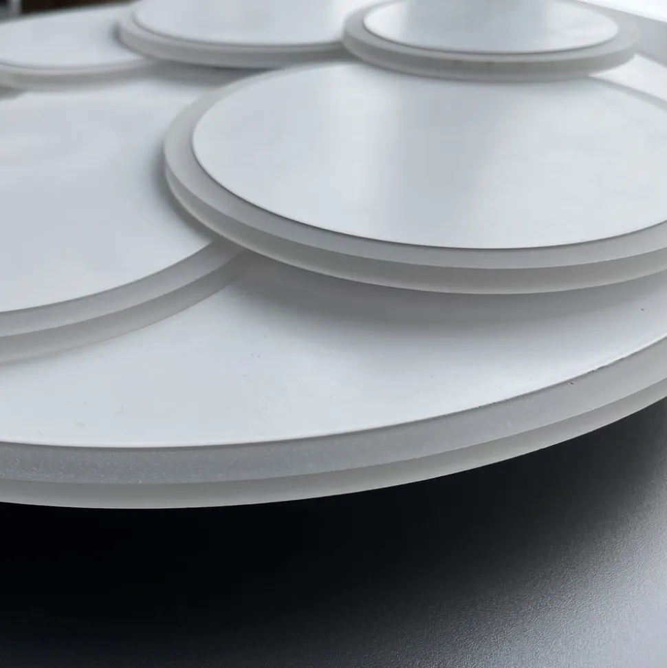 LED-loftlampe Dots, hvid, Ø 50 cm, metal/akryl, CCT