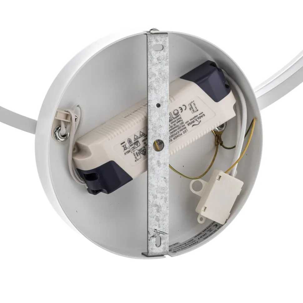 LED-loftlampe Giotto 1 lyskilde, hvid