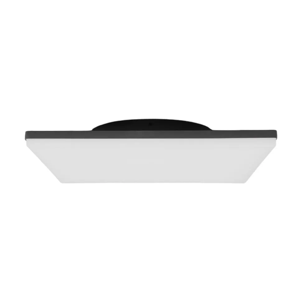 LED-loftlampe Henni, IP65, sensor, 30x30 cm, antracit