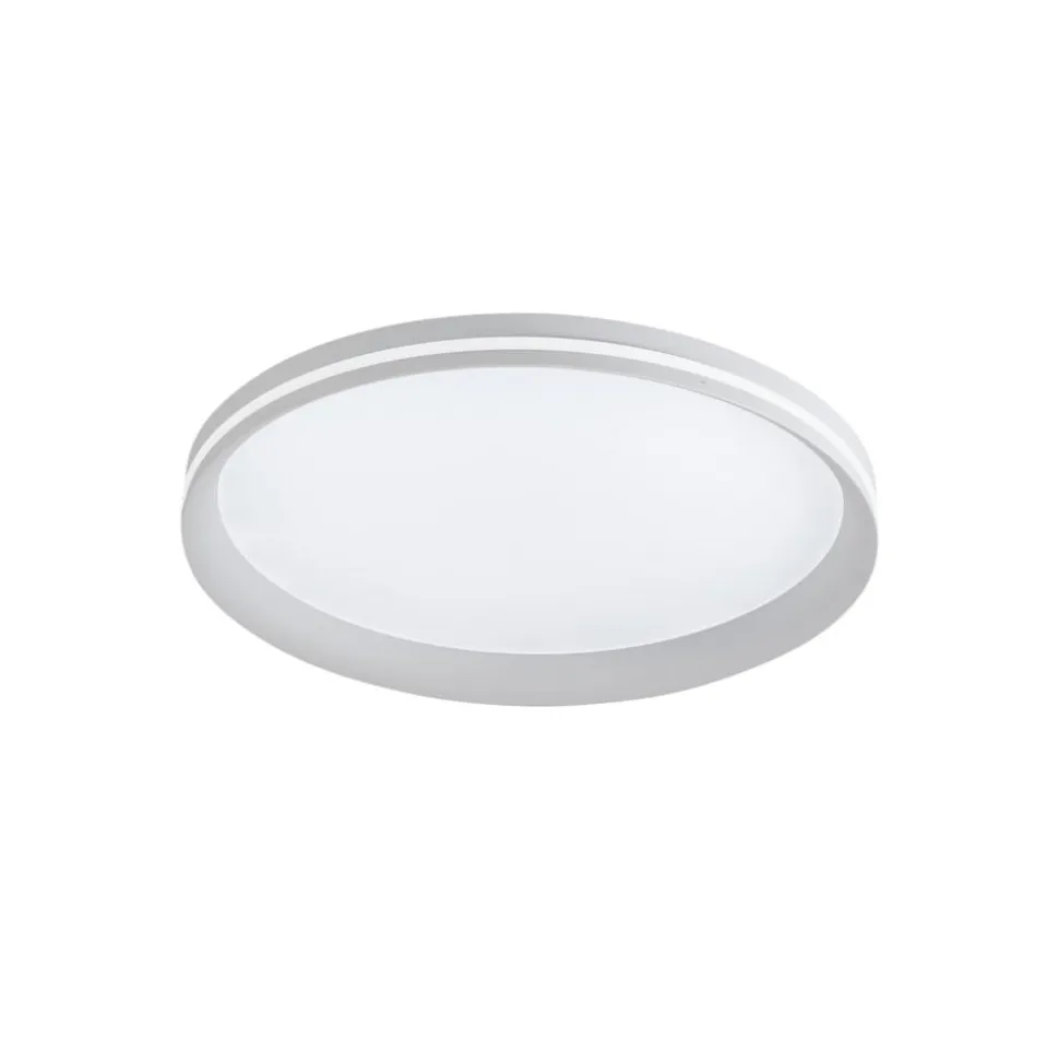 LED-loftlampe Isy, hvid, Ø 45 cm, metal, CCT, dæmpbar