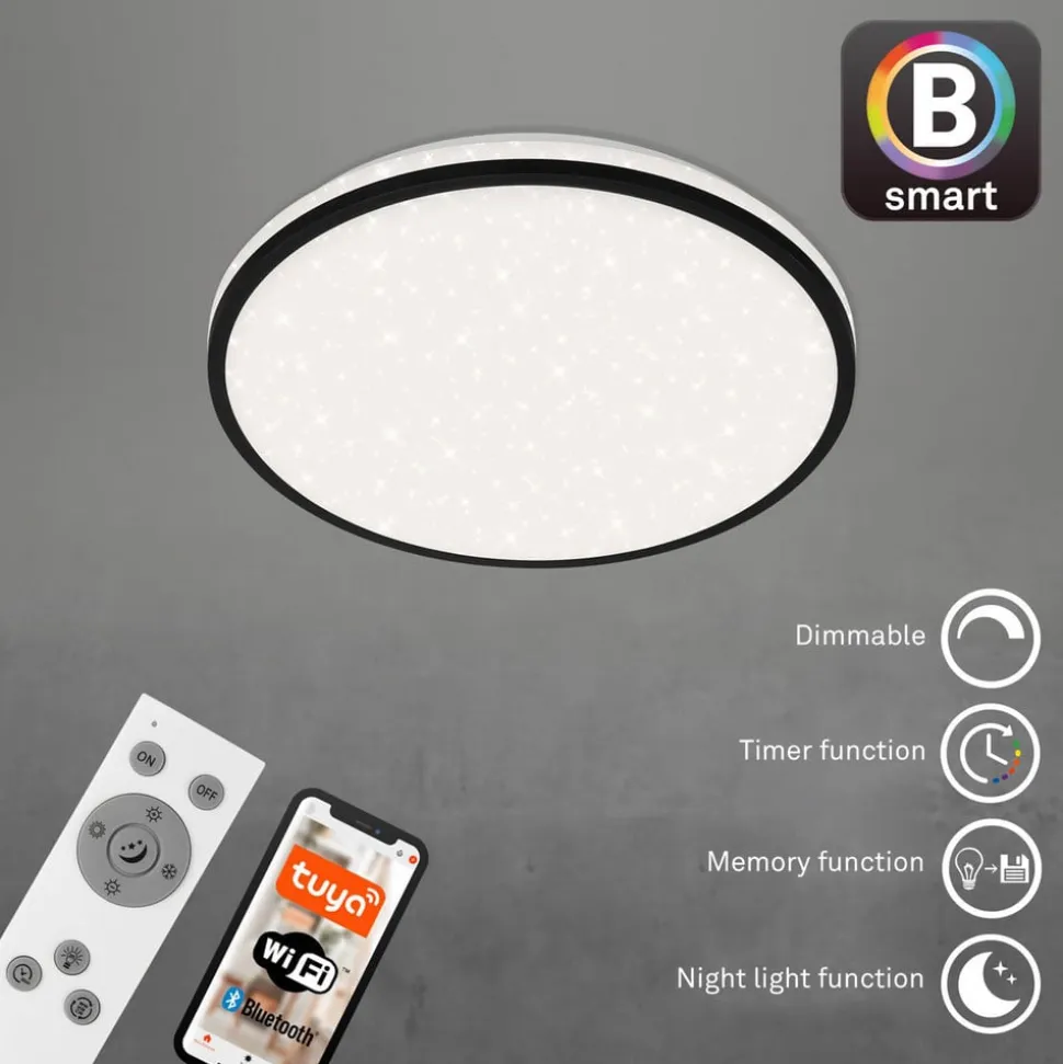 LED-loftlampe Ivy Sky S, stjernedekoration, Ø 33 cm