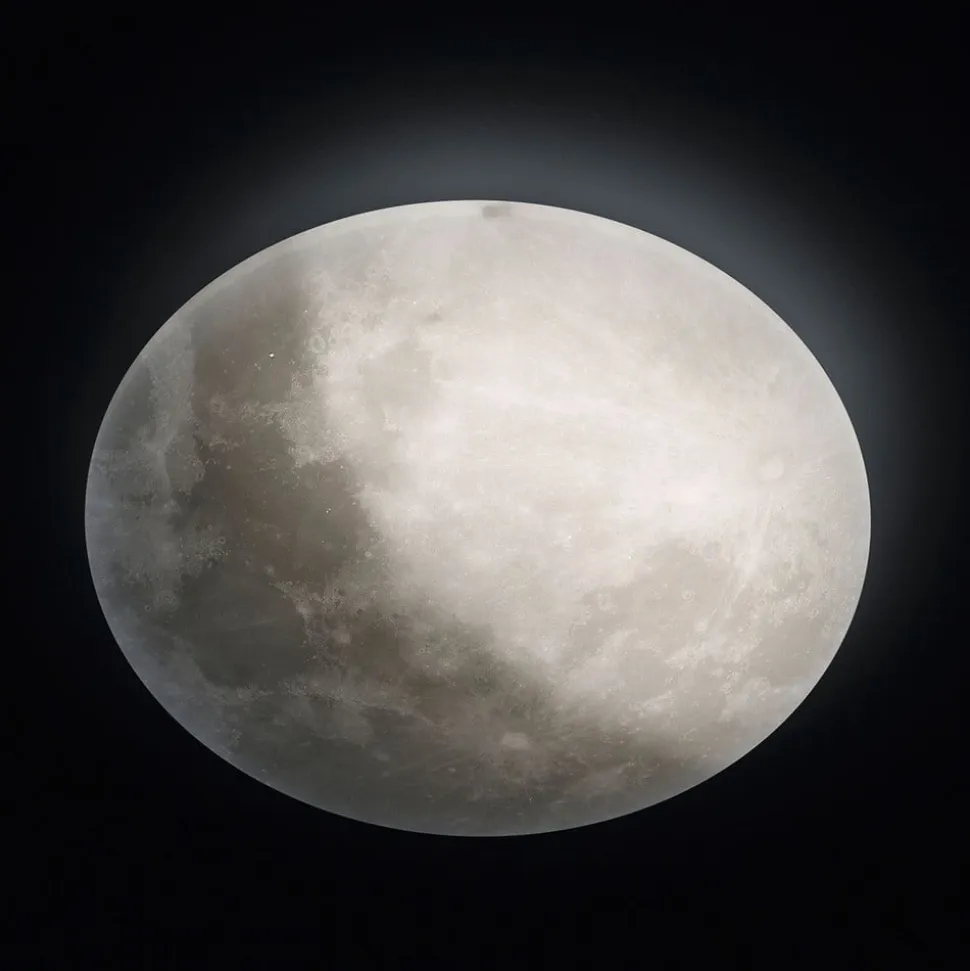 LED-loftlampe Lunar med fjernbetjening 60cm