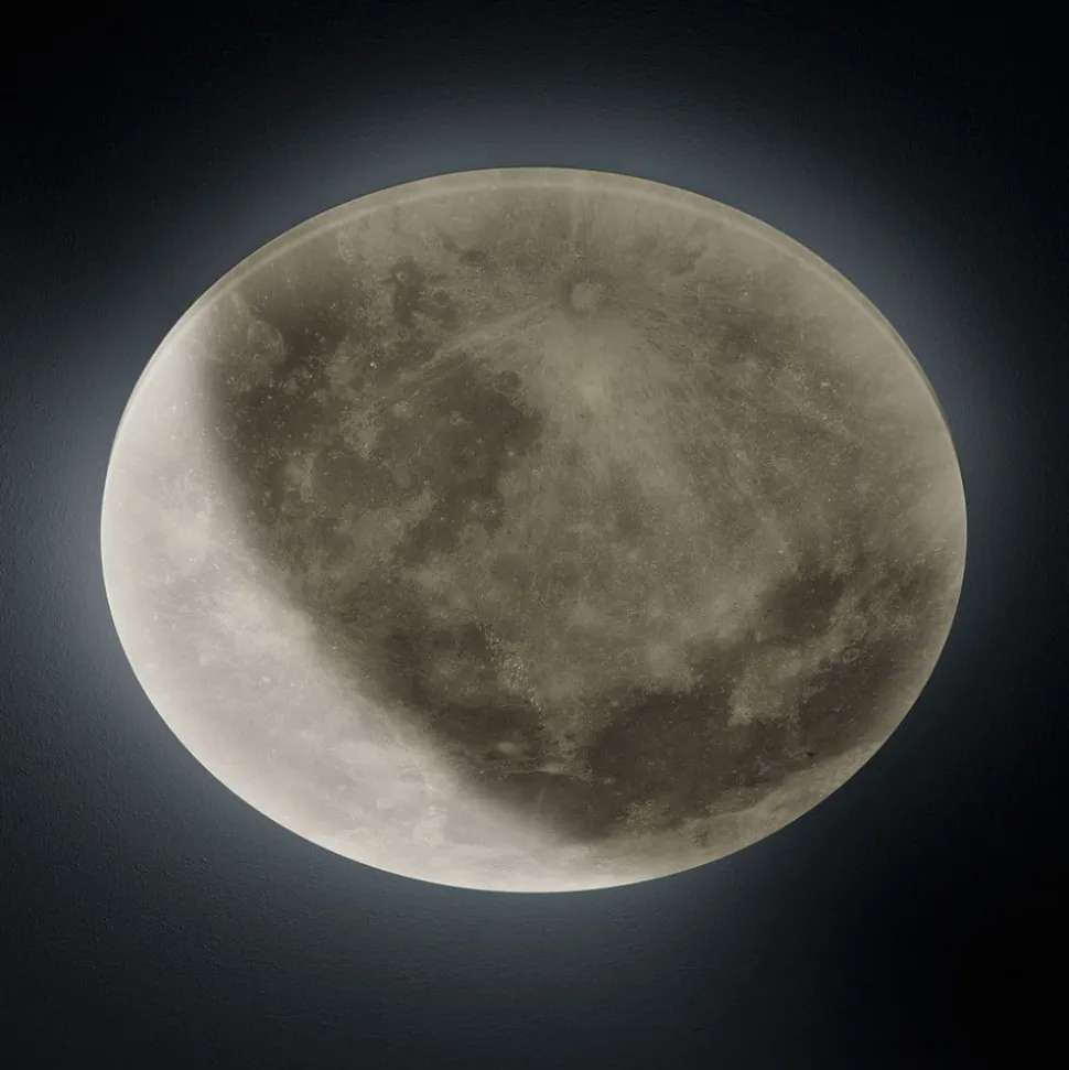 LED-loftlampe Lunar med fjernbetjening 40cm