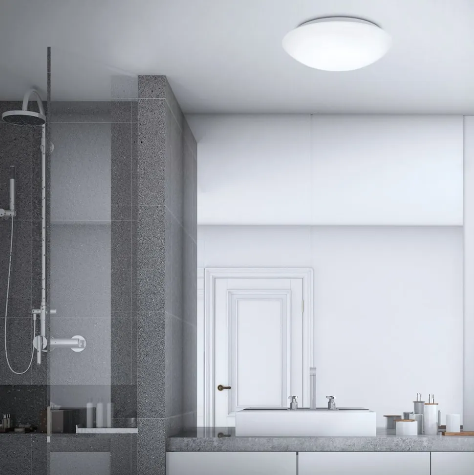 LED-loftlampe med sensor Elipso IP44 4.000K Ø38cm