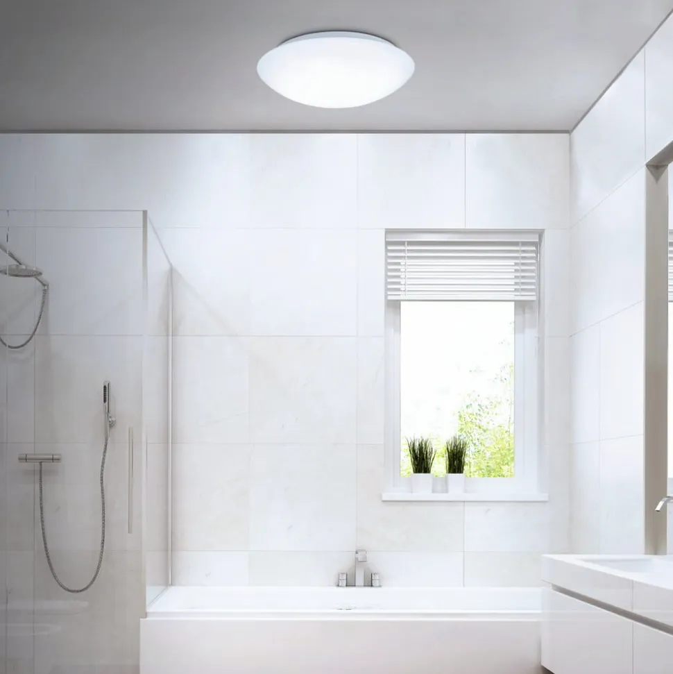 LED-loftlampe med sensor Elipso IP44 4.000K Ø38cm