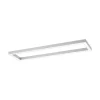 LED-loftlampe PURE Lines, 110 x 30 cm, sølv, CCT, fjernbetjening